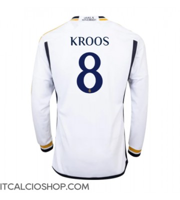 Real Madrid Toni Kroos #8 Prima Maglia 2023-24 Manica Lunga